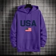 thumbnail image 6 of Hvogkswy Drawstring Hooded Sweatshirt for Men USA Graphic Long Sleeve Pullover Hoodies Fashion Fall Oversized Sweatshirts with Kangaroo Pocket, 6 of 6