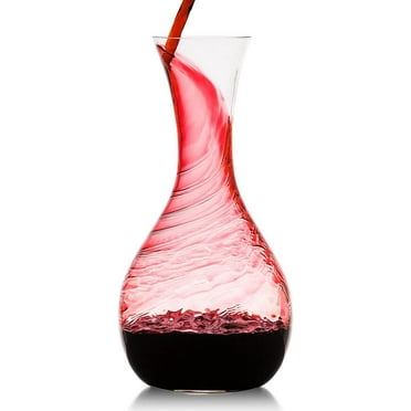 Culinaire Crystal Glass Wine Decanter White and Red Wine Decanter Artisan Wine Decanter Wine Aerator or Carafe Wine Gifts for Wine Lovers 1200ml