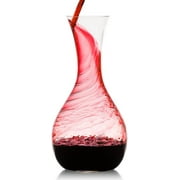 Culinaire Crystal Glass Wine Decanter White and Red Wine Decanter Artisan Wine Decanter Wine Aerator or Carafe Wine Gifts for Wine Lovers 1200ml
