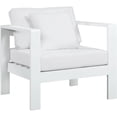 thumbnail image 1 of Meridian Furniture Nizuc Fauteuil de Patio Extérieur Blanc, 1 of 9