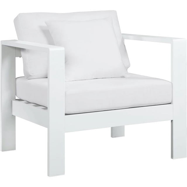 Meridian Furniture Nizuc Fauteuil de Patio Extérieur Blanc