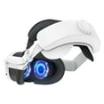 thumbnail image 2 of Battery Headband Accessories for Meta Quest 3, Rechargeable Headband with 6000mAh Battery, Improves Comfort and Extends VR Gaming Time-White, 2 of 5