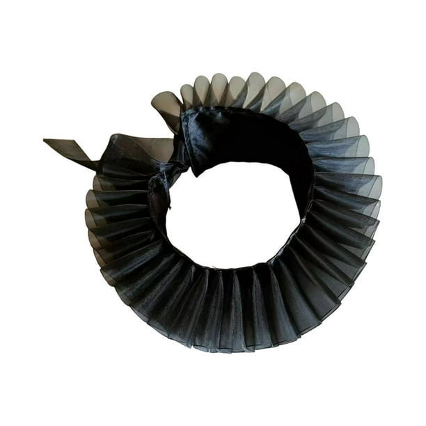 Cuello con Dramático estilo vintage Accesorios renacentistas s Cosplay para Ropa al de Pascua , Negro SM SunniMix cuello con volantes