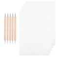 thumbnail image 1 of CUITING 150pcs Graphite Transfer Carbon Paper and Tracing Paper with 5pcs Double Ended Tracing Stylus Dotting Tools for Wood Paper Stone, 1 of 6