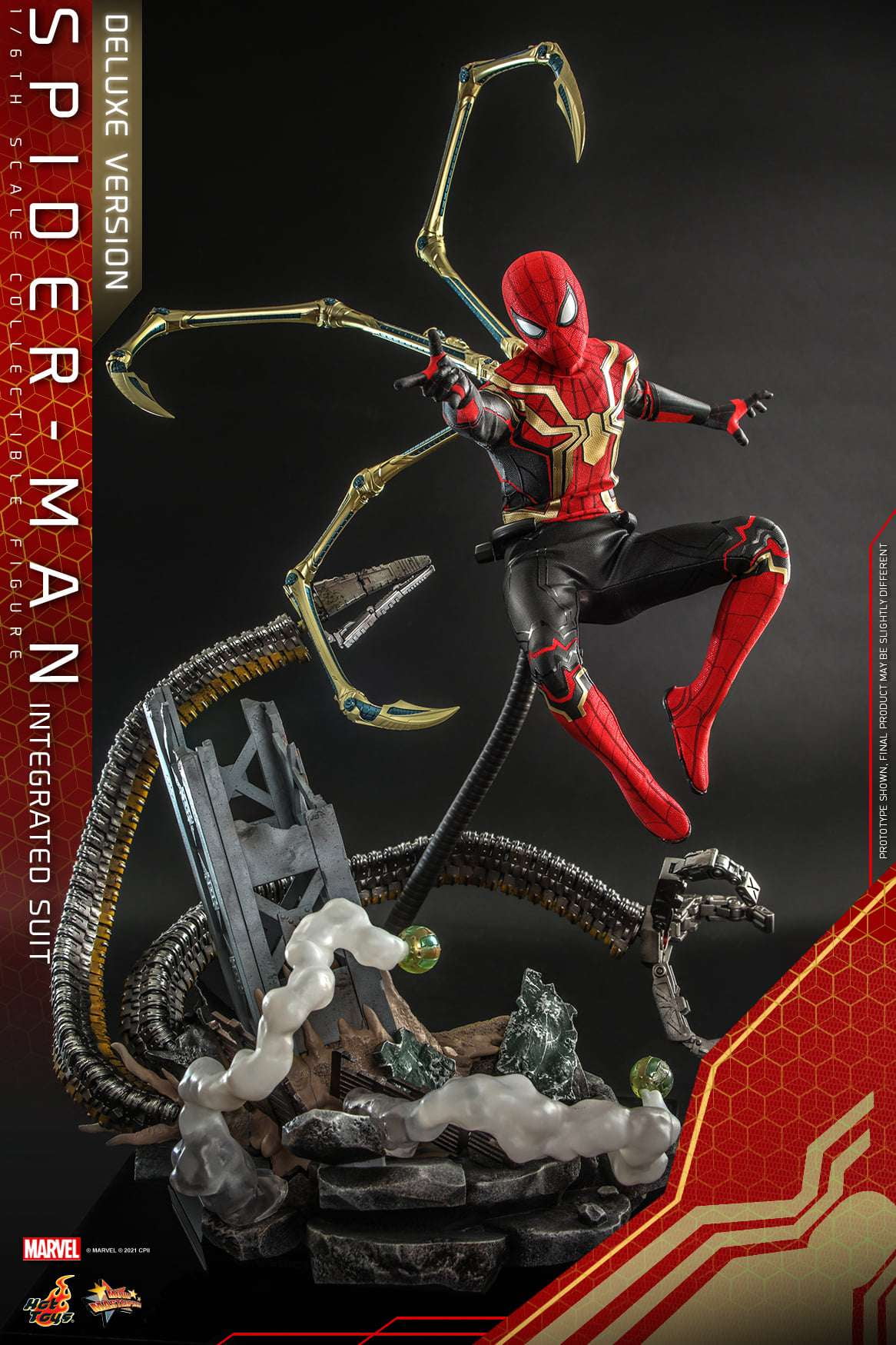 Sideshow Collectible Spider-Man Action Figure, Multi-Color