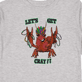 thumbnail image 4 of Inktastic Mardi Gras Let's Get Cray Crayfish with Beads Boys or Girls Long Sleeve Toddler T-Shirt, 4 of 5