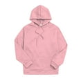 thumbnail image 2 of Bjutir Mens Hoodie Sweatshirts Fall Winter Solid Color Long Sleeve Oversize Loose Hooded Pullover Top Casual Sweatshirts Red 2Xl, 2 of 4