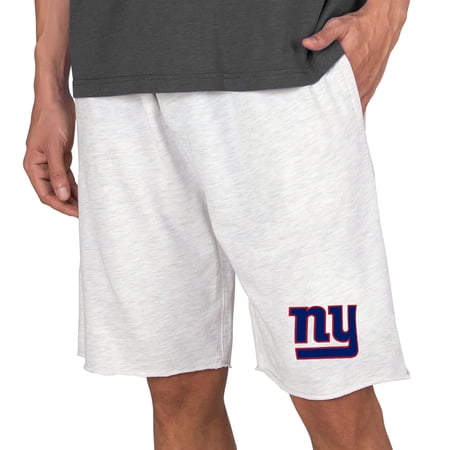 Men s Concepts Sport Oatmeal New York Giants Mainstream Terry Shorts