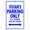 Blue, variant on Vivian's Parking Only All Others Will Be Towed Name Gift Novelty Metal Aluminum 8"x12" Sign