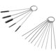 thumbnail image 1 of Carburetor Carbon Dirt Jet Remove 10 Cleaning Needles And 5 Brushes Tool Kits For Car Motor(15pcs), 1 of 5