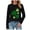 Black, variant on Womens St Patrick Day Shirts Lucky Shamrock Tshirt Saint Patricks Day Green Clover Long Sleeve Tops,Size XXL