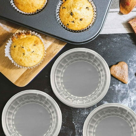 

Cake Baking Cups 100Pcs 5Oz 125Ml Disposable Cake Baking Cups Muffin Liners Cups with Lids Aluminum Foil Cupcake Baking Cups-Blue