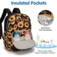 thumbnail image 3 of KABAQOO Baby Diaper Bag Backpack, Waterproof Diaper Backpack for Mom & Dad with Changing Pad, Insulated Pockets and Stroller Straps, 3 of 5