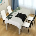 thumbnail image 4 of Yayeee Tablecloths 54" x 72" Rectangle Wrinkle Resistant Party Table Cover, Black Cat Umbrella, 4 of 8
