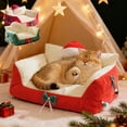 thumbnail image 1 of Sofa para mascotas, colchn para gatos perros, semi-encerrado, removible lavable, clido invierno, porttil, metal frame, para dormitorio, bed for pets, warm cats bed, dog bed washable,, 1 of 6