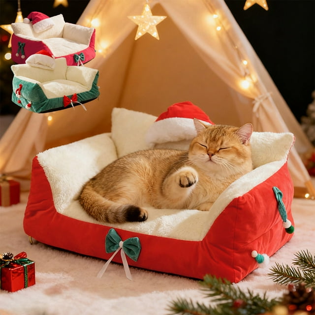Sofa para mascotas, colchn para gatos perros, semi-encerrado, removible lavable, clido invierno, porttil, metal frame, para dormitorio, bed for pets, warm cats bed, dog bed washable,