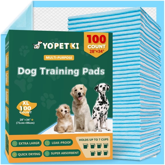 Empapadores para perros YOPETKI 71 x 86 cm XL, 100 unidades, súper absorbentes