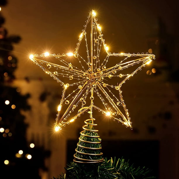 Lampe étoile - 20 cm - Lampe étoile or - Noël - Décorations de Noël - Noël  - 20 cm 