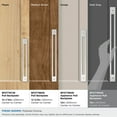 thumbnail image 3 of Amerock Medora 18 inch (457mm) Center-to-Center Rectangle Polished Chrome Appliance Pull Backplate, 3 of 6