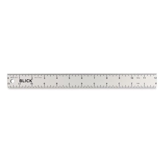Blick Aluminum Straightedge Ruler - 12"