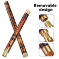 thumbnail image 3 of Bamboo Flute G?key Flute Traditional Orchestral Instrument With Flute Membranes And Storage Box, 3 of 5