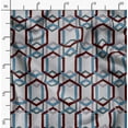thumbnail image 2 of Soimoi Pure Silk Brown Fabric By the Yard - 42 Inch Wide - Lattice Geometric Pattern Fabric - Timeless and Versatile Designs for Various Uses Printed Fabric, 2 of 6