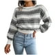 thumbnail image 1 of Suéter de mujer, suéter informal de moda con cuello redondo, suéter suelto de manga larga, blusa de otoño, Tops Odeerbi  ODB-2, 1 of 8