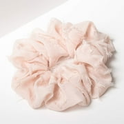 Kitsch Hair Brunch Scrunchie for Women - Ponytail Holder - (Blush Fray)