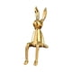 thumbnail image 4 of Estatua de cerámica de mesa, escultura animal, obra de arte, adorno galvanizado para el hogar. Dorado, 4 of 9