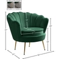 thumbnail image 4 of Meridian Furniture Gardenia Green Velvet Chair, 4 of 4