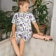 thumbnail image 4 of Balery Lavender Flowers Conjunto de Pijama Infantil de Manga Corta con Estampado – Ropa de Dormir de Algodón Suave-Medium, 4 of 6
