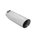 thumbnail image 2 of Flowmaster 15398 Exhaust Tip - 4.00 in. Angle Cut Polished SS Fits 3.00 in. Tubing - Clamp on, 2 of 3