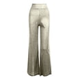 thumbnail image 4 of WERYOUNG Women's Casual Pants Solid Color Elastic Waist Elegant Satin Trousers Everyday Wear Wide Leg Pant Outdoor Activities Breathable Cozy Trouser, 4 of 4