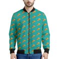 thumbnail image 3 of Chaqueta con cremallera y estampado de pizza con salchichas picantes italianas para hombre, sudadera informal de manga larga con estampado 3D de comida, abrigo de calle, chaquetas holgadas, 3 of 5