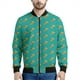 thumbnail image 3 of Chaqueta con cremallera y estampado de pizza con salchichas picantes italianas para hombre, sudadera informal de manga larga con estampado 3D de comida, abrigo de calle, chaquetas holgadas, 3 of 5