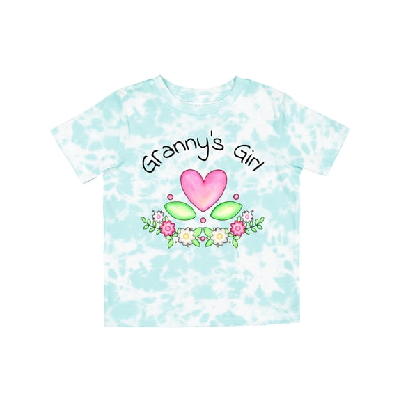 Inktastic Granny's Girl Heart Flowers Girls Toddler T-Shirt