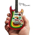 thumbnail image 4 of George Harrison Fab Four Fender Stratocaster Rocky Design 10 Inch Miniature Guitar, 4 of 15