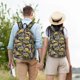 thumbnail image 4 of Disketp Excavator At Work print Canvas Backpack Lightweight Travel Daypack Student Rucksack Laptop Backpack-Small, 4 of 5