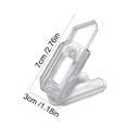 thumbnail image 3 of Cuchillo de plástico de juguete, cuchillo de nabo impreso en 3D, transparente (no brillante), 3 piezas, 3 of 6