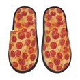 thumbnail image 1 of Balery Pizza Pantuflas de Casa de Felpa Silenciosas con Diseño Estampado, Zapatillas Cómodas Antideslizantes de Algodón para Interior-Large, 1 of 8