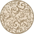 thumbnail image 2 of Radici Usa Pisa Area Rug 1845 Ivory Swirls Curls 5' 3" x 5' 3" Round, 2 of 2