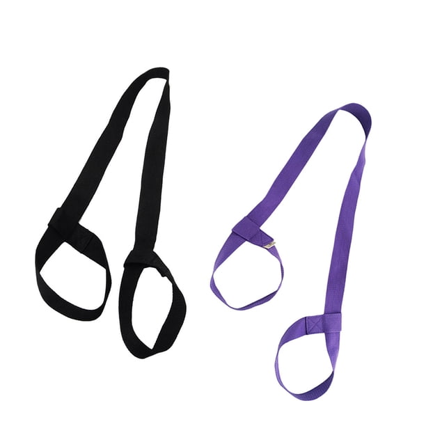 Raindrops 2Ud Bandas Ajustables Para Llevar Esterilla De Yoga Y Ejercicio Color Negro