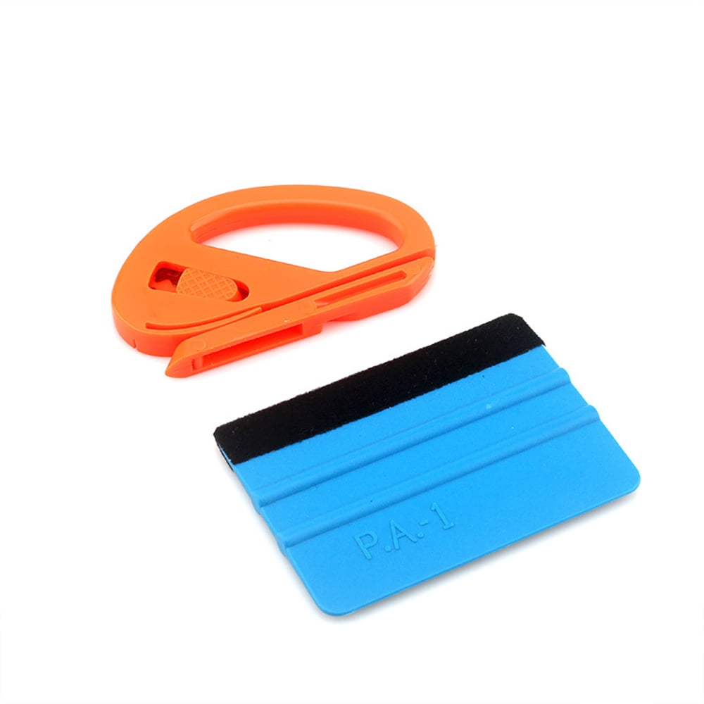 5in1 Wallpaper Sticker Vinyl Wrapping Tools Kit Plastic Squeegee Snitty Cutter