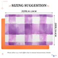 thumbnail image 6 of Yayeee Doormat for Indoor Entrance 32" x 20" Non Slippery Floor Rug, Purple and White Pattern, 6 of 8
