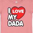 thumbnail image 4 of Inktastic I Love My Dada Boys or Girls Baby T-Shirt, 4 of 5