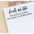 thumbnail image 3 of Printtoo Personalized Wedding Calligraphy Invite Custom Self Inking Address Rubber Stamp Gift, 3 of 6