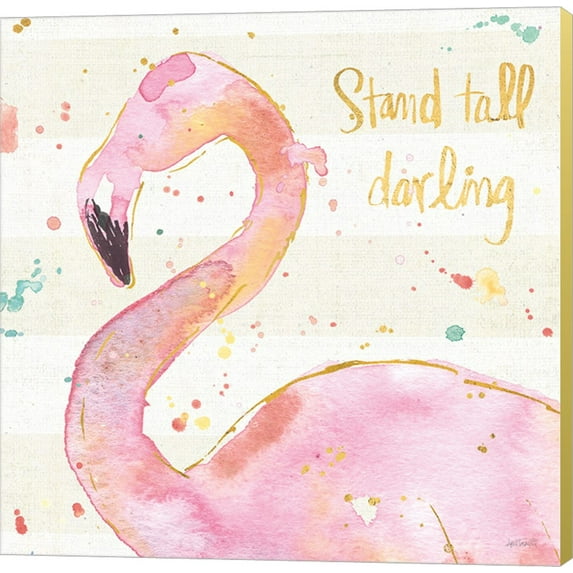 Flamingo Fever III by Anne Tavoletti, Canvas Wall Art