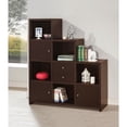 thumbnail image 1 of Stonecroft Furniture Bibliothèque Asymétrique avec Rangement Cube en Cappuccino, 1 of 1