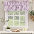 thumbnail image 3 of Pink Abstract Valances for Windows, Decorative Rod Pocket Window Valance Curtains, Modern Oil Painted Art Contemporary Short Curtain Drapes for Kitchen/Bathroom/Living Room, 2 Panels, 42" W x 12" L, 3 of 8
