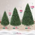 thumbnail image 3 of CAPHAUS 9 Feet Premium Pre-Hinged Dunhill Fir Full Artificial Green Christmas Tree, w/ 4,026 Branch Tips, Includes Metal Stand, Fake Xmas Tree for Indoor Home, Office, Party, Holiday Decoration, 3 of 8